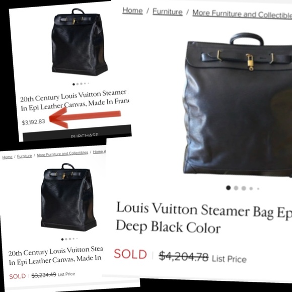 Louis Vuitton Black Epi 4 Piece Travel Set - Picture 9 of 10